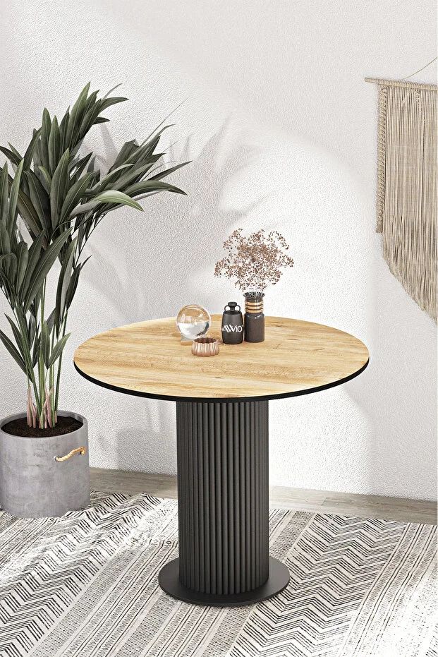 LİLA 90X90 YUVARLAK MUTFAK MASASI YEMEK ODASI MASASI